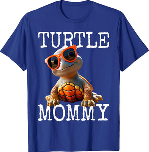 Turtle Mommy Mother Turtle Mother's Day Mom Turtles T-Shirt - T-Shirt | Royal