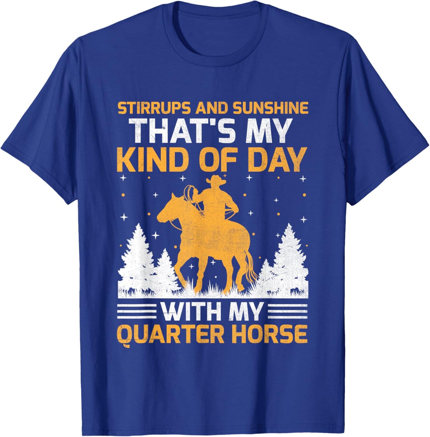 American Quarter Horse Owner Horse Riding Horses Racing T-Shirt - T-Shirt | Royal