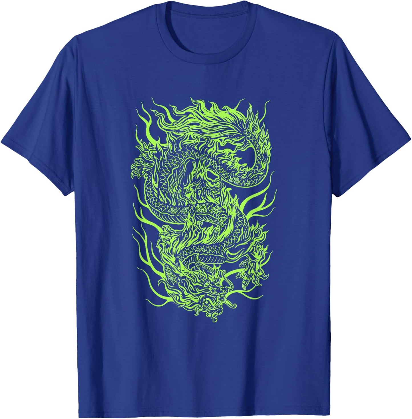 Green Chinese Dragon Grunge Aesthetic Egirl Teen Girls Women T-Shirt - T-Shirt | Royal