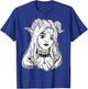 Devil Girl, Satanic Goth Choker Blackcraft Glitch Halloween T-Shirt - T-Shirt | Royal