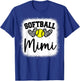 Personalized Softball Heart Cute Mimi Women Softball T-Shirt - T-Shirt | Royal