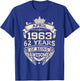 April 1963 62 Years Of Being Awesome 62th Birthday T-Shirt - T-Shirt | Royal