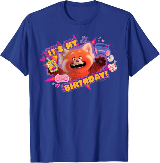 Disney and Pixar's Turning Red It's My Birthday Panda Mei T-Shirt - T-Shirt | Royal