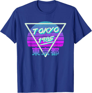 Neo Tokyo 1985 Cyberpunk Vaporwave T-Shirt - T-Shirt | Royal