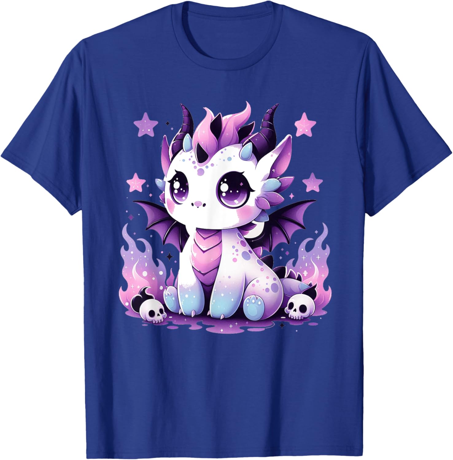 Niedlicher Pastell Goth Drache Gruselige Kawaii Hexe Anime Gothic T-Shirt - T-Shirt | Royal