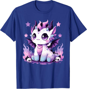 Niedlicher Pastell Goth Drache Gruselige Kawaii Hexe Anime Gothic T-Shirt - T-Shirt | Royal