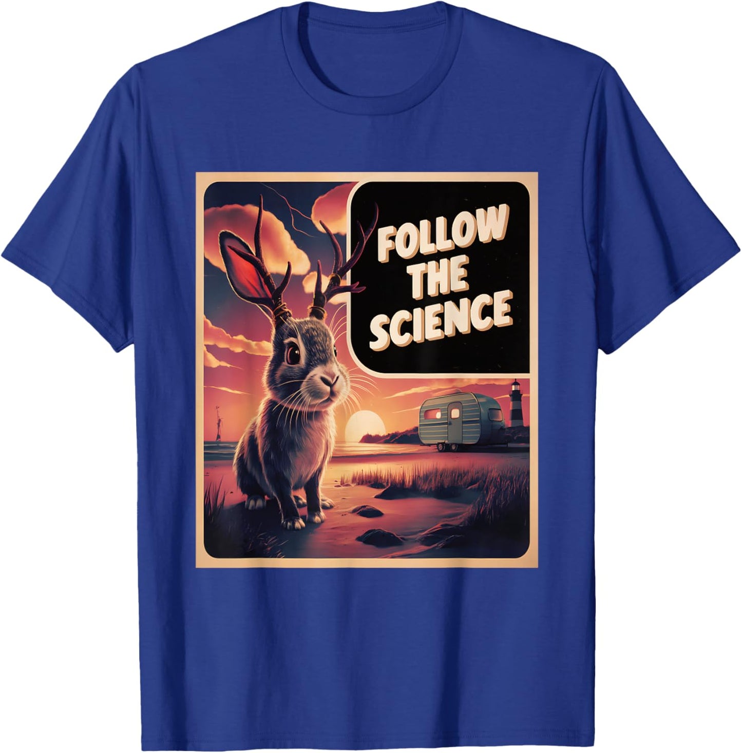 Jackalope Cryptid Paranormal T-Shirt - T-Shirt | Royal