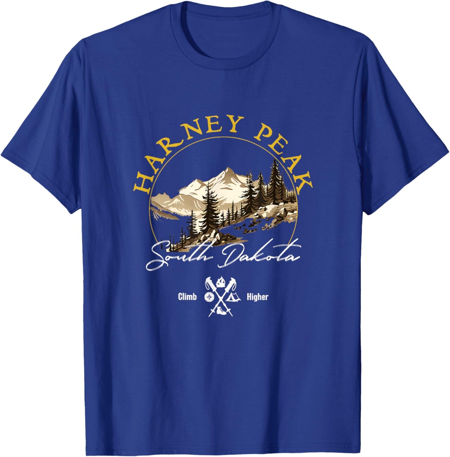 Harney Peak Retro Vintage Apparel - Harney Peak Souvenir T-Shirt - T-Shirt | Royal