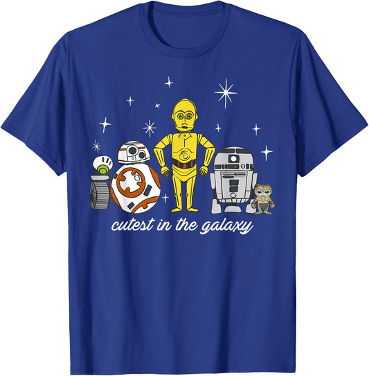 Star Wars Babu Frik & Droids Cutest In The Galaxy T-Shirt - T-Shirt | Royal