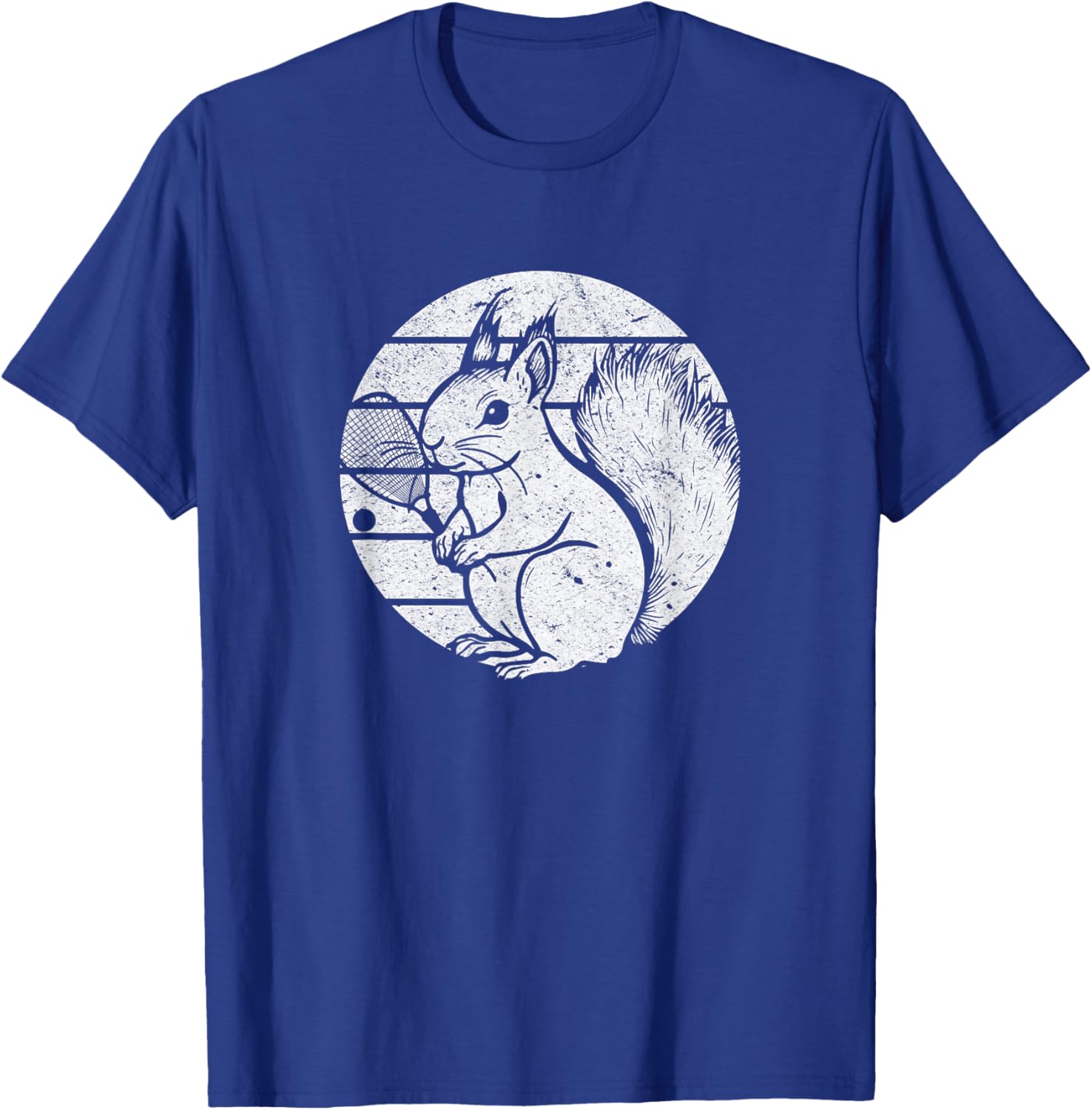 Racquetball Squirrel Funny Racquetball Squirrel T-Shirt - T-Shirt | Royal