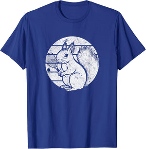 Racquetball Squirrel Funny Racquetball Squirrel T-Shirt - T-Shirt | Royal