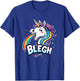 Blegh - Metalcore Unicorn Screaming Rainbow T-Shirt - T-Shirt | Royal