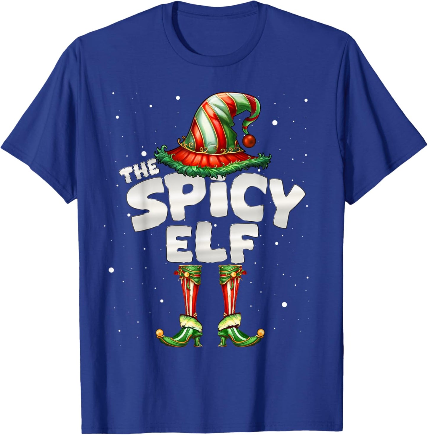 Spicy Elf Family Matching Group Christmas T-Shirt - T-Shirt | Royal
