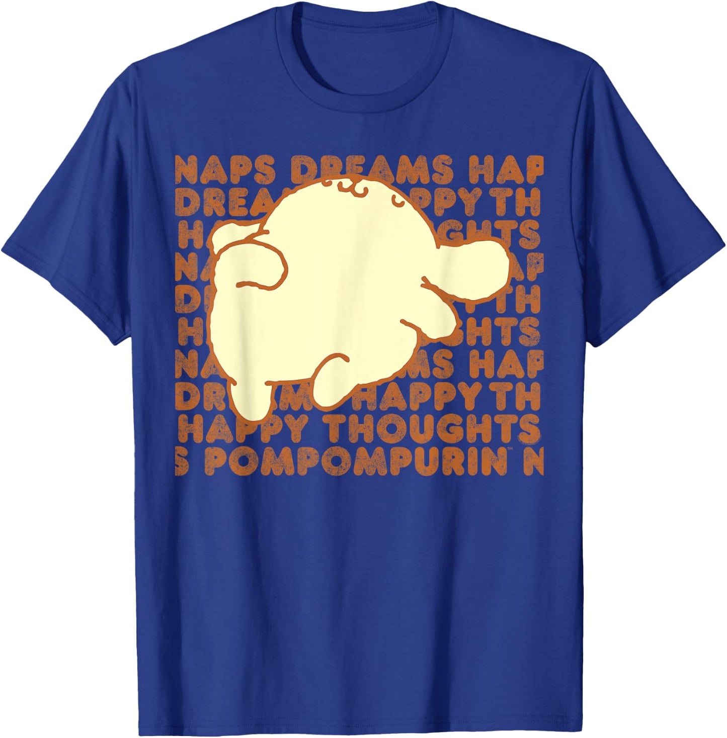 Pompompurin Happy Thoughts Nap Time Small T-Shirt - T-Shirt | Royal
