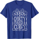 Nerdy Dirty Inked & Curvy Reading Tattoo Lovers T-Shirt - T-Shirt | Royal