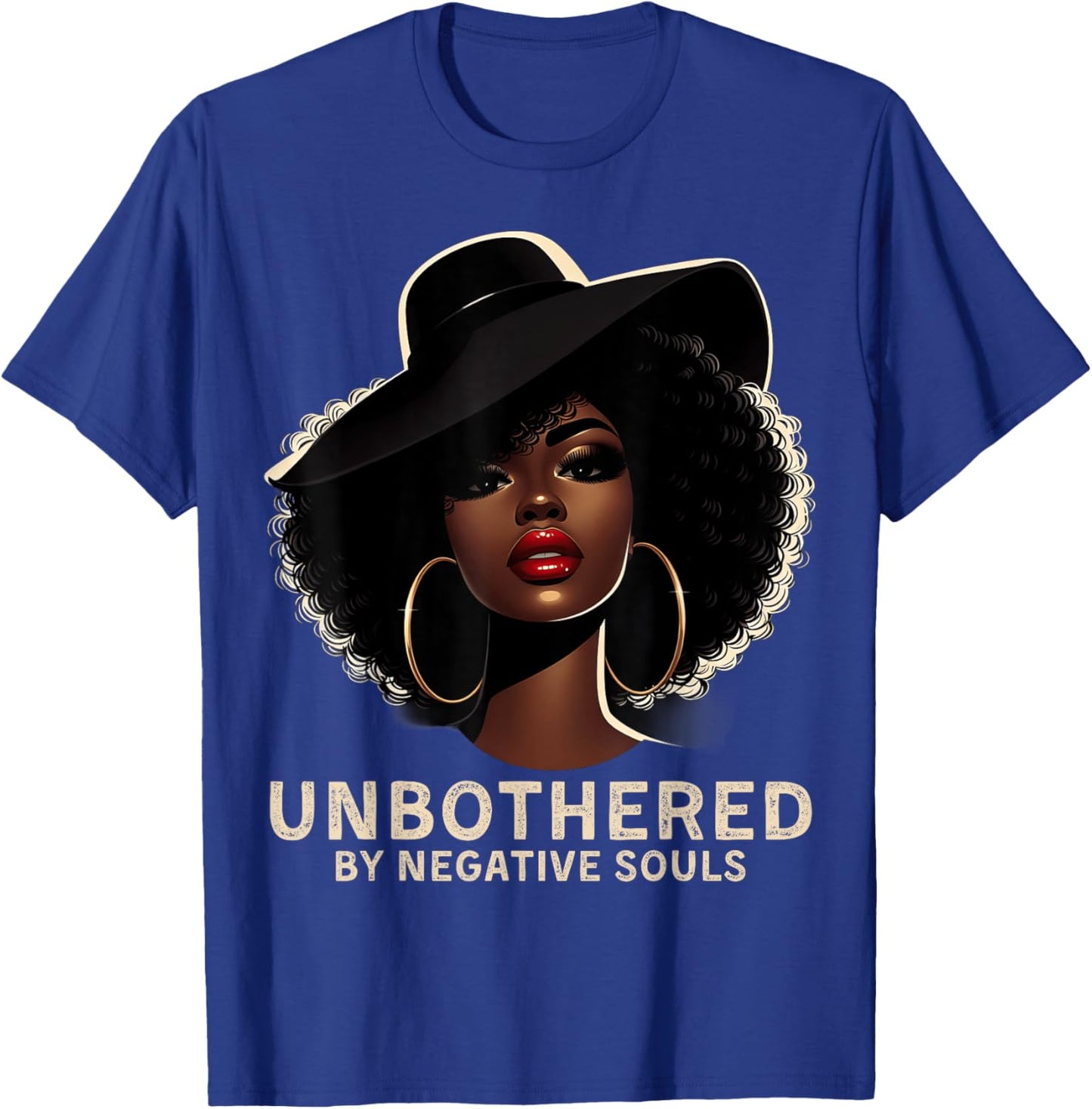 Unbothered Sassy Black Queen African American Ladies Gifts T-Shirt - T-Shirt | Royal