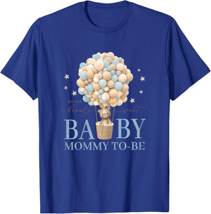 Mommy We Can Bearly Wait Baby Shower Bear Family Matching T-Shirt - T-Shirt | Royal