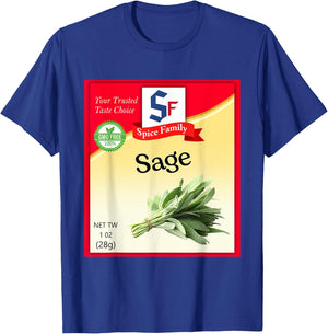 Sage Condiment Costume Holiday Spice Costumes T-Shirt - T-Shirt | Royal