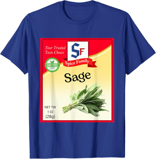 Sage Condiment Costume Holiday Spice Costumes T-Shirt - T-Shirt | Royal