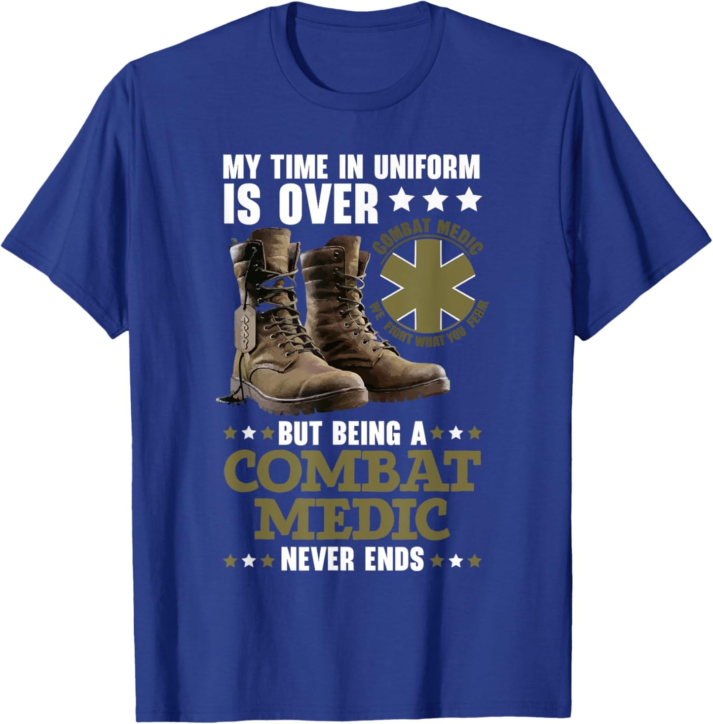 Combat Medic First Aid Field Medic Military T-Shirt - T-Shirt | Royal