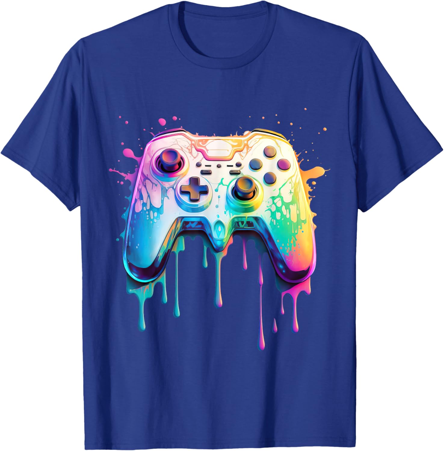 Gamer Graphic Video Game - Colorful Video Game Lover T-Shirt - T-Shirt | Royal