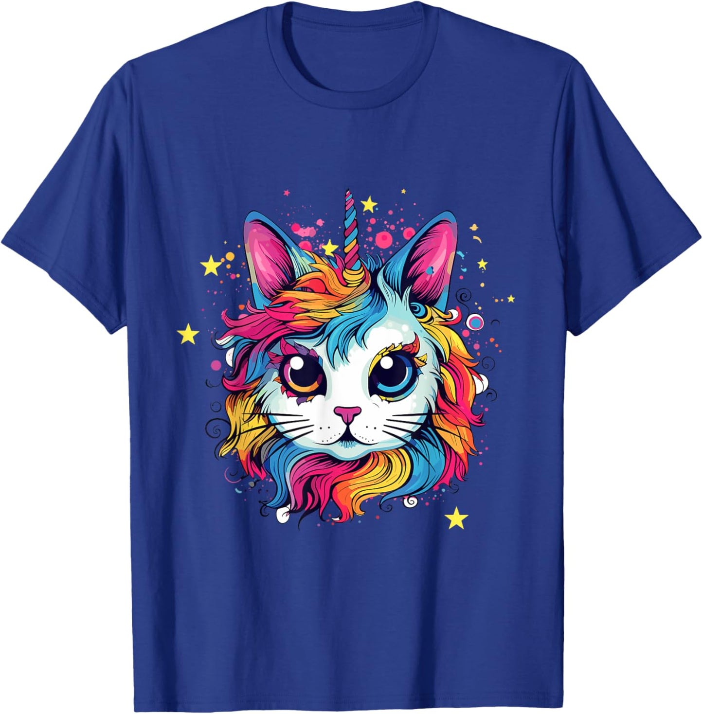 Cute, Adorable And Might Contain Cat by DankSpace Catcorn Kittycorn Unicat Unikitten Cat Kitty Kitten Unicorn T-Shirt - T-Shirt | Royal