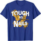Tough As Nails Christian Men Gym Workout T-Shirt - T-Shirt | Royal