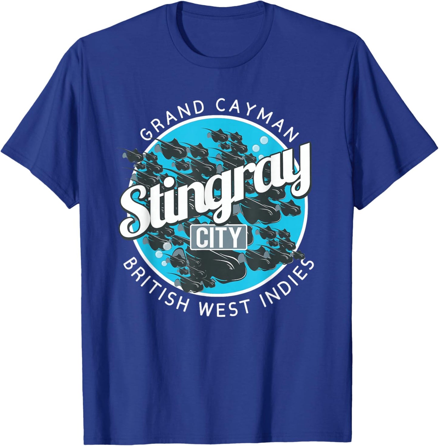 Stingray City Grand Cayman Islands T-Shirt - T-Shirt | Royal
