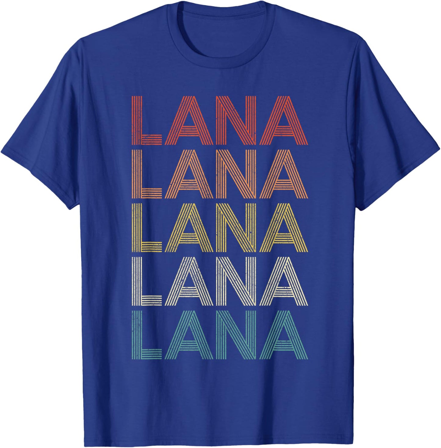 Lana Vintage Retro T-Shirt - T-Shirt | Royal