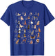 A-Z Dog Breeds Cute ABC Learning Chart Teachers Dog Rescue Men Women Kids T-Shirt - T-Shirt | Royal
