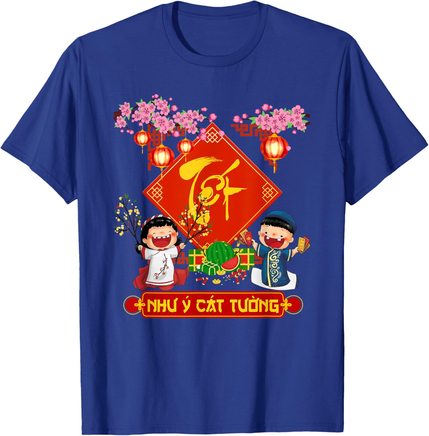 Vietnamese New Year Decorations 2025 Tet Viet Lunar New Year T-Shirt - T-Shirt | Royal