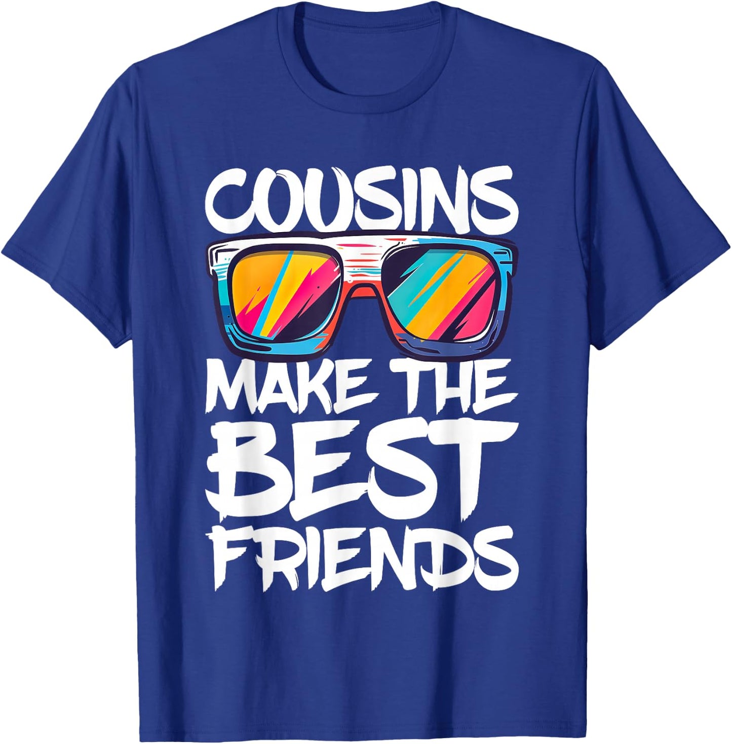 Cousins Make The Best Friends Shirt Boy Girl Cousin Crew T-Shirt - T-Shirt | Royal
