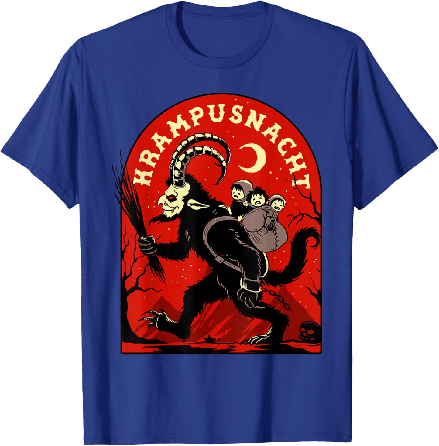Krampusnacht Shirt Merry Krampus Satanic Christmas Horror T-Shirt - T-Shirt | Royal