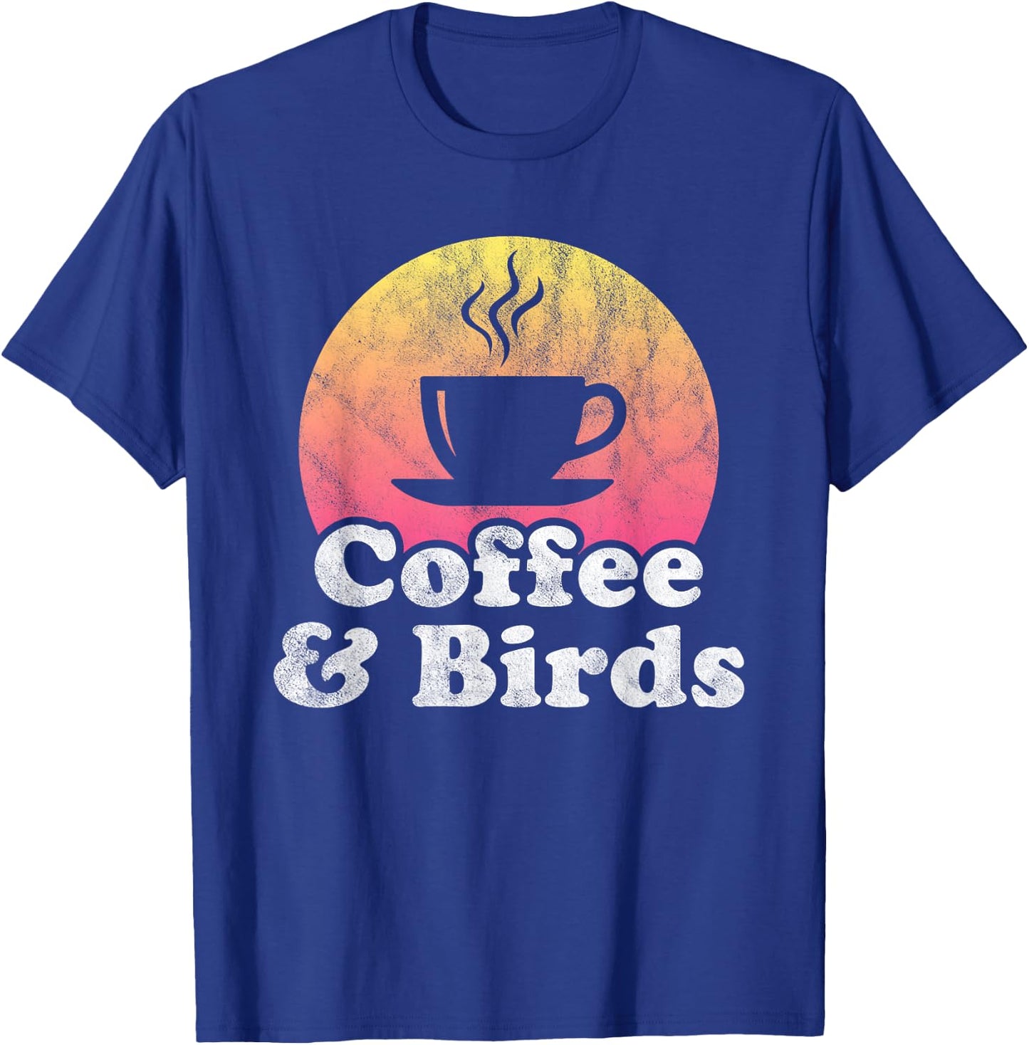 Coffee and Birds Bird T-Shirt - T-Shirt | Royal
