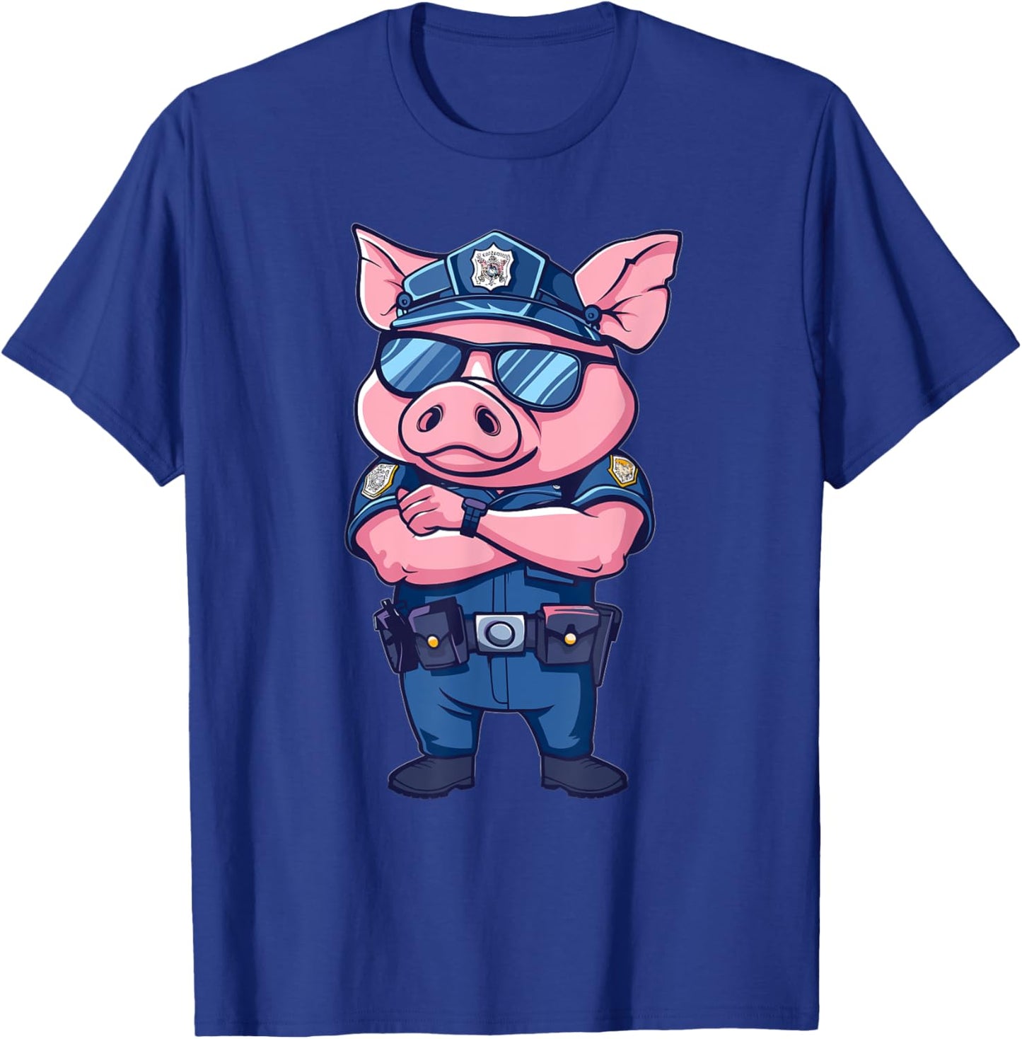 Kids Police Pig T-Shirt - T-Shirt | Royal