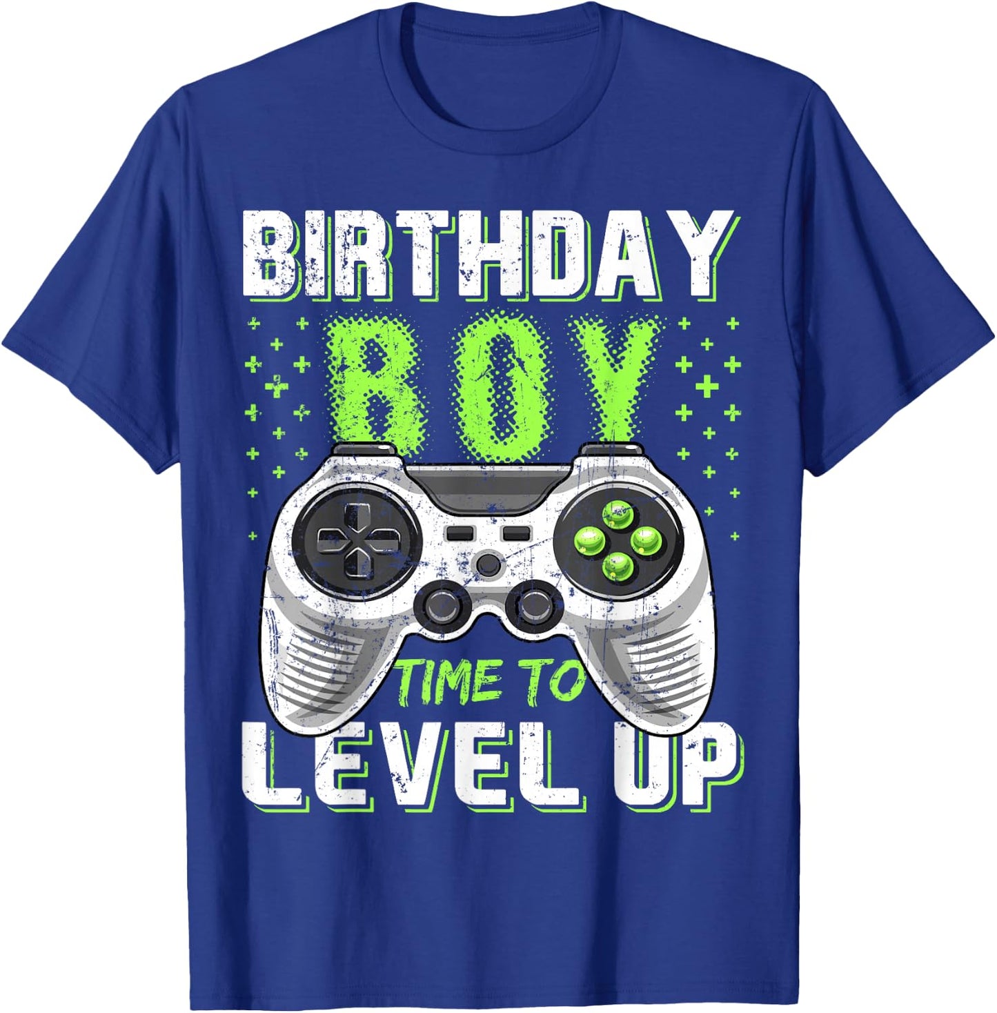 Level Up Birthday Boy Video Game - Classic Fit, Black, Kids Party Gift T-Shirt - T-Shirt | Royal