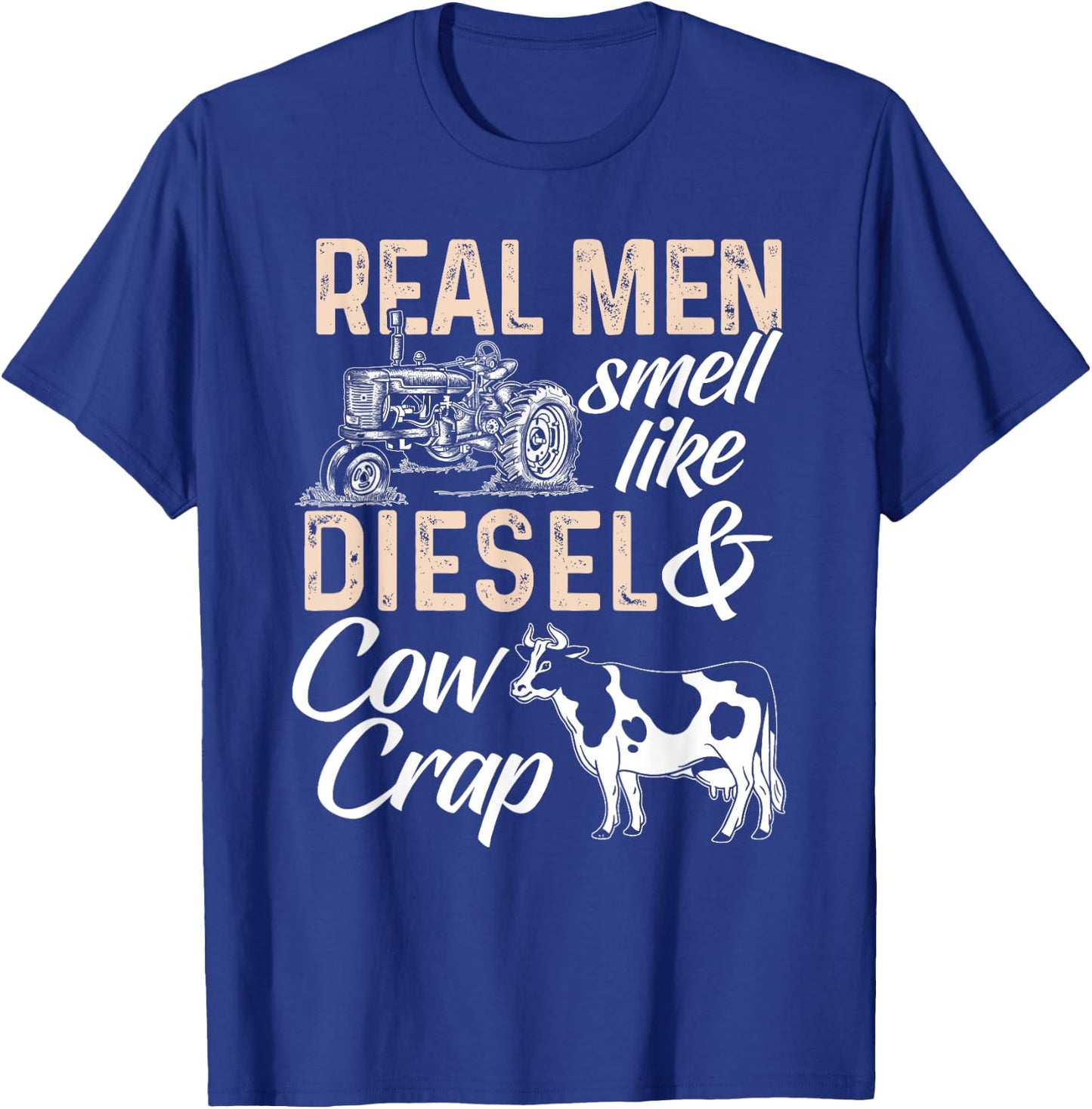 Funny Farmer Shirt Men Tractor Boys Tractor Lover Rancher T-Shirt - T-Shirt | Royal
