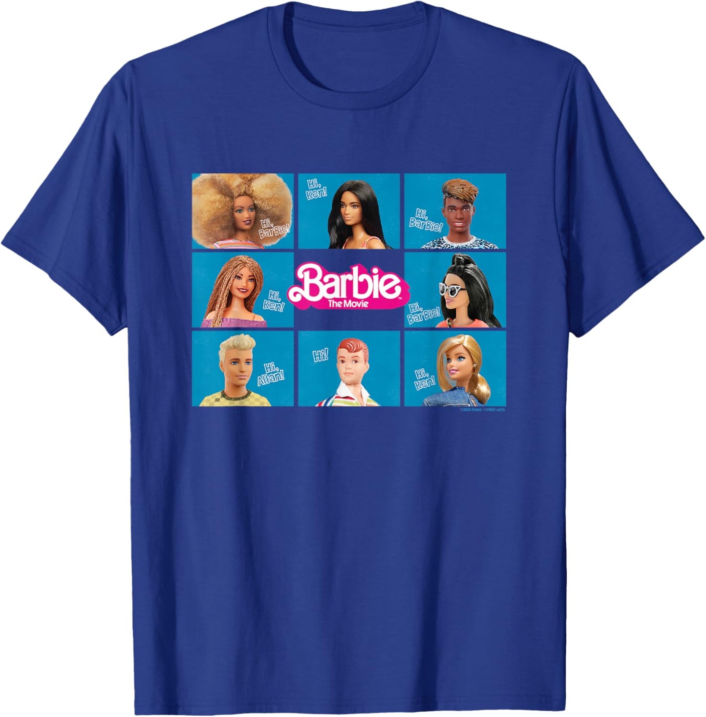 Barbie The Movie - Grid T-Shirt - T-Shirt | Royal