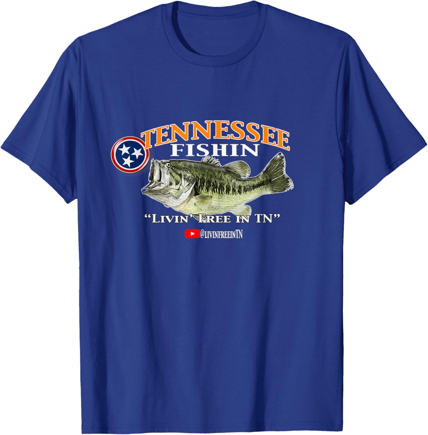 Tennessee Fishin Bass Hog Slab Fishing T-Shirt - T-Shirt | Royal
