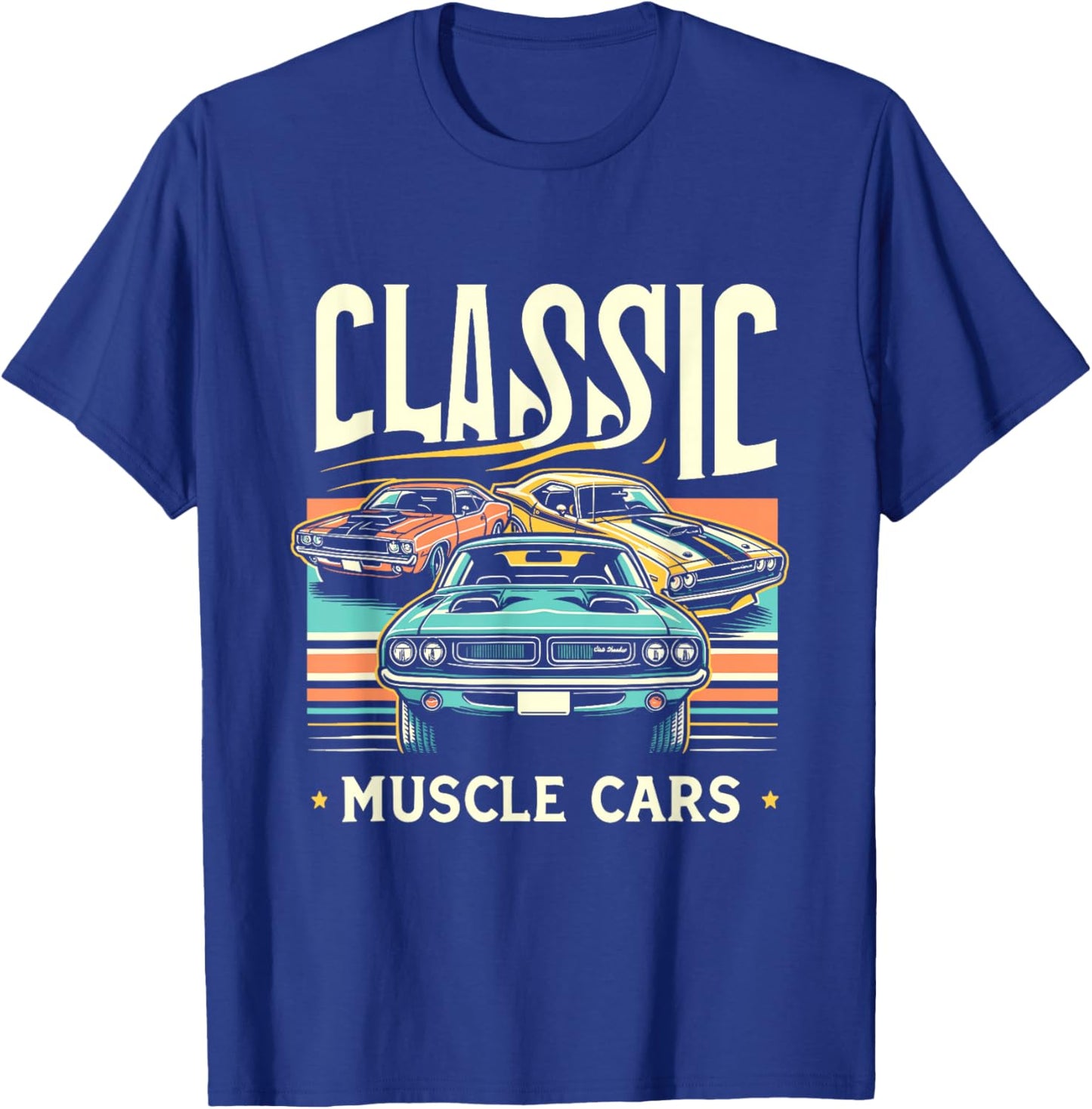 Classic Muscle Car Classic Vintage American Car T-Shirt - T-Shirt | Royal