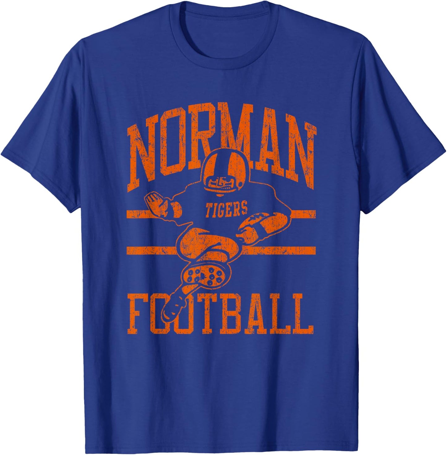 Norman Tigers FB Player T-Shirt - T-Shirt | Royal