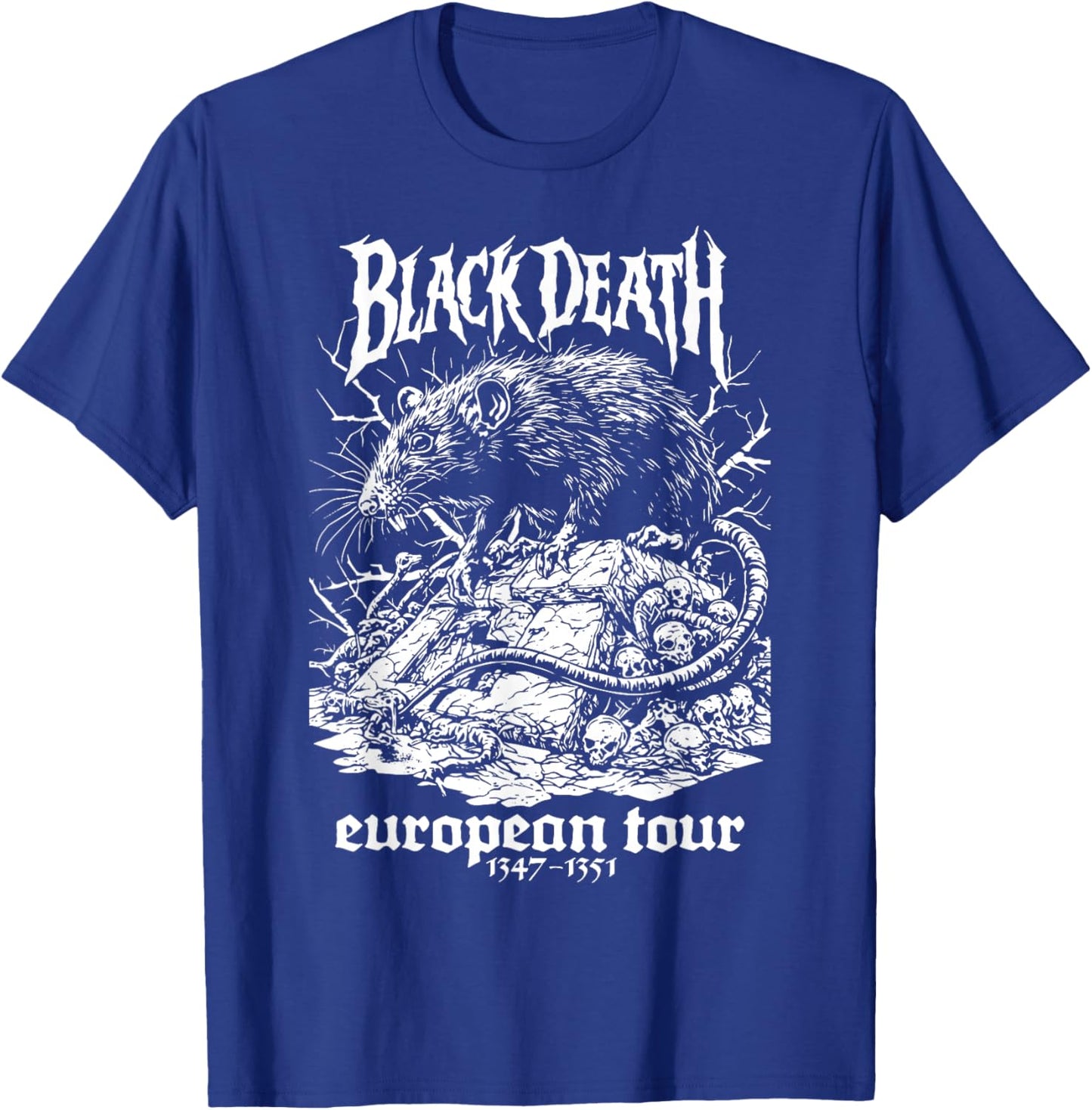 Black Death European Tour Plague Rat Medieval History Goth T-Shirt - T-Shirt | Royal
