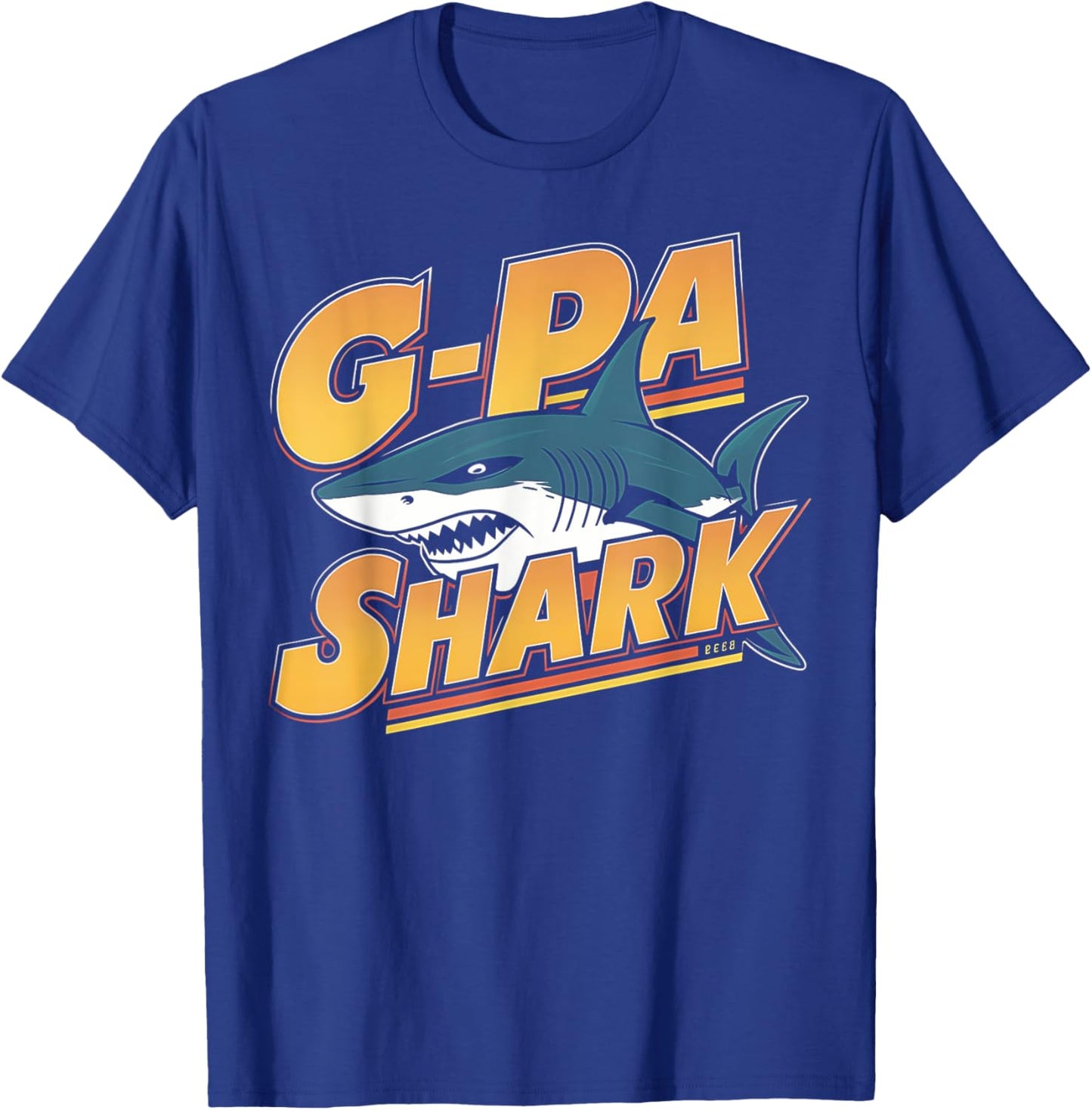 GPa Shark Grandpa Gifts Funny Graphic T-Shirt - T-Shirt | Royal