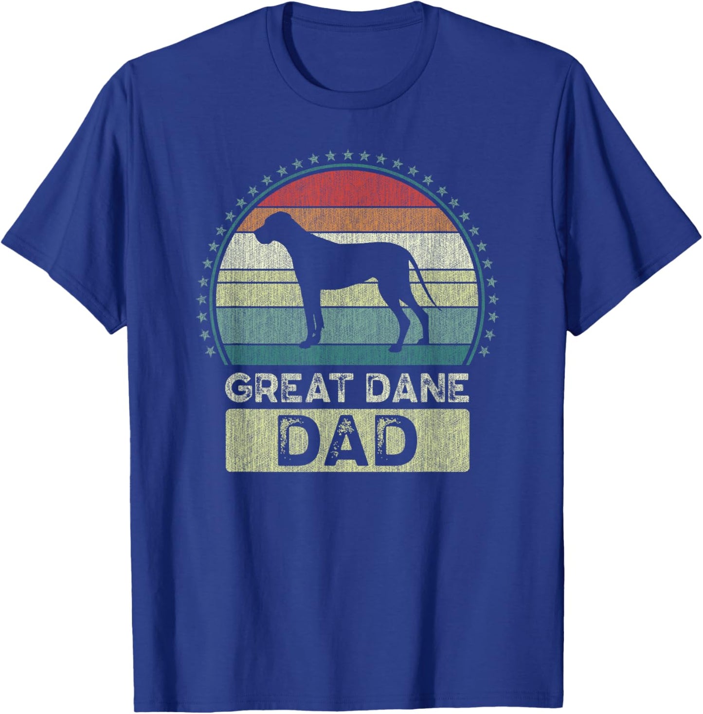 Great Dane Dad, Father's Day, Great Dane Daddy T-Shirt - T-Shirt | Royal