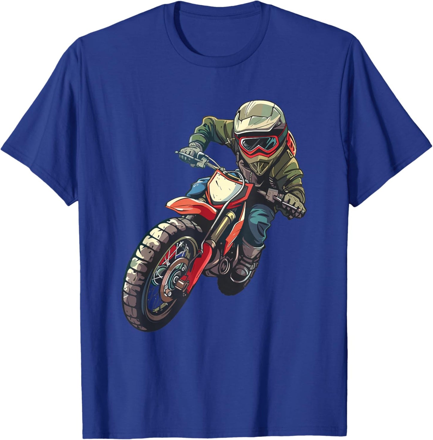 Kids Dirt Bike T-Shirt - T-Shirt | Royal
