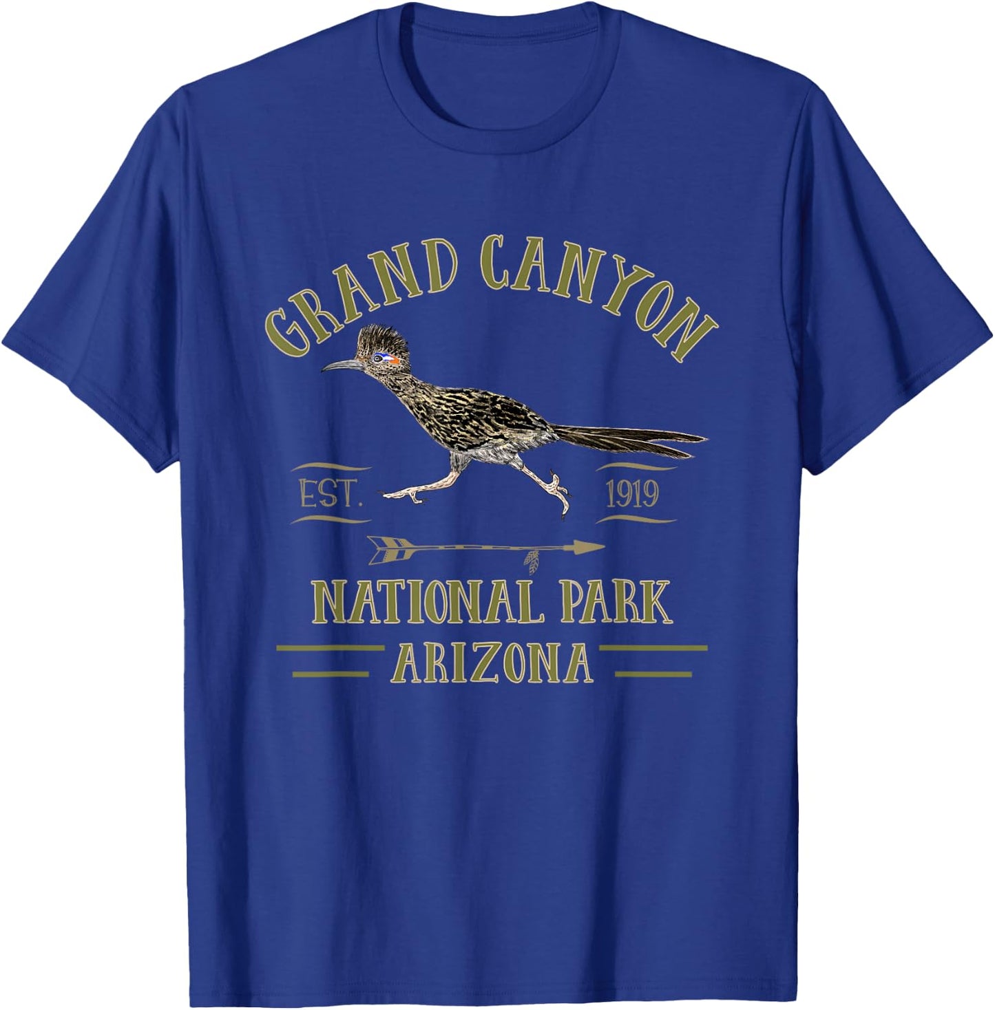 GRAND CANYON NATIONAL PARK ARIZONA Roadrunner souvenir T-Shirt - T-Shirt | Royal
