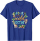 Sister Four Ever Wild 4th Birthday Boy Zoo Safari Jungle Sis T-Shirt - T-Shirt | Royal