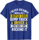 Men Adult Dumping truck Trailer T-Shirt - T-Shirt | Royal
