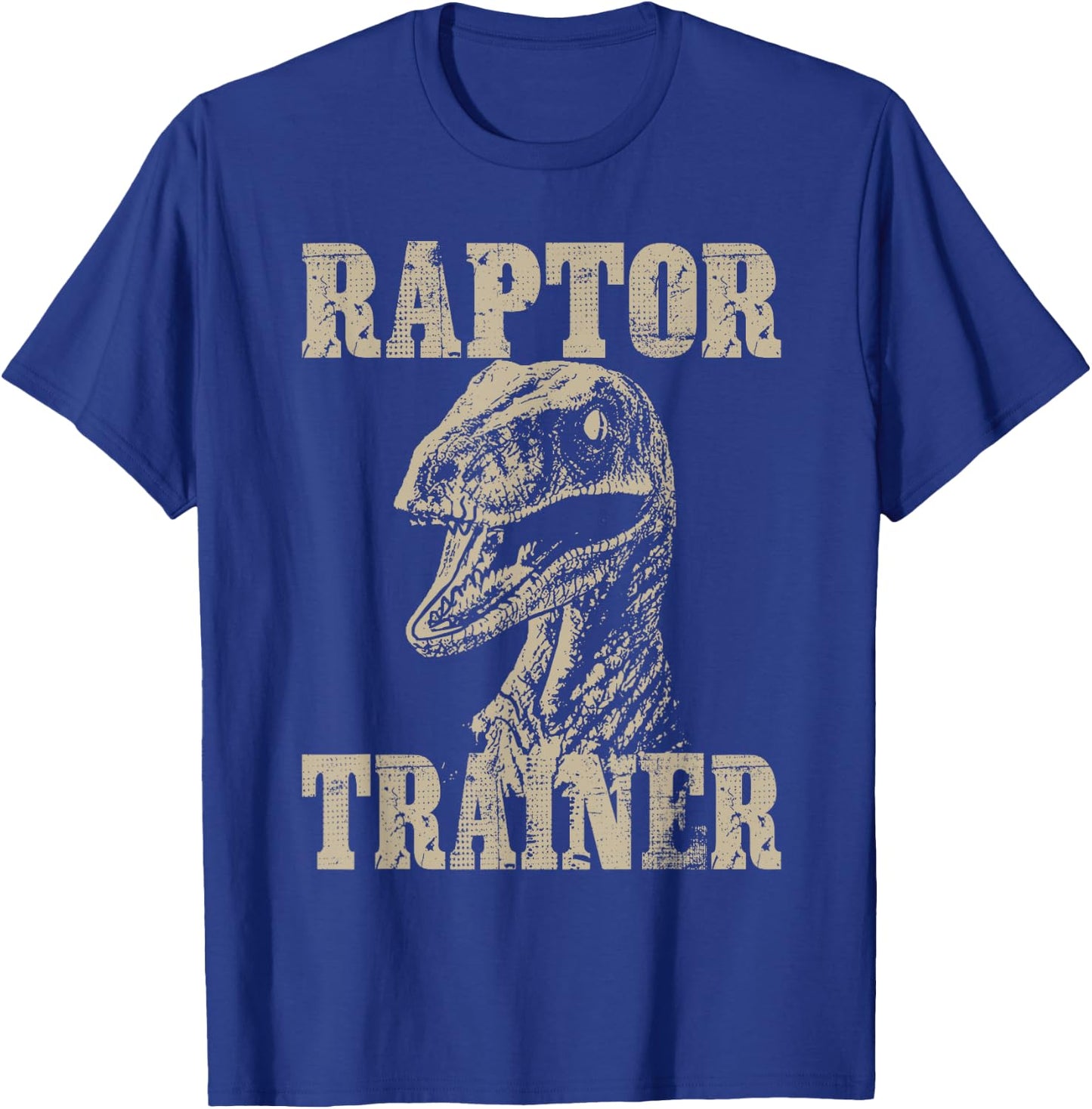 Raptor Trainer Funny Dinosaur Lover Halloween Costume T-Shirt - T-Shirt | Royal