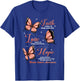 Faith Love Hope Butterfly Uterine Cancer Awareness Gifts T-Shirt - T-Shirt | Royal
